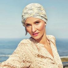 Laden Sie das Bild in den Galerie-Viewer, Beatrice Turban - gemustert - Leinen