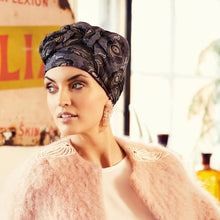 Laden Sie das Bild in den Galerie-Viewer, Sapphire Boho Turban Set - gemustert