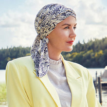Laden Sie das Bild in den Galerie-Viewer, Turban aus Leinen Stoff. Leichts und luftiges Material für Frauen mit Haarausfall.