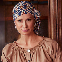 Laden Sie das Bild in den Galerie-Viewer, Beatrice Turban w. Ribbons von Christine Headwear Kopfbedeckung für Frauen mit Alopezie oder Chemo