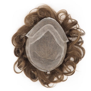 Haarsystem aus Echthaar Toupet auf Lacemontur