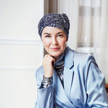 Laden Sie das Bild in den Galerie-Viewer, Turban in Frauen in dunkelblau