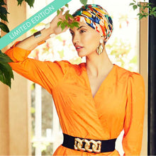 Laden Sie das Bild in den Galerie-Viewer, Sapphire - Boho Turban - gemustert