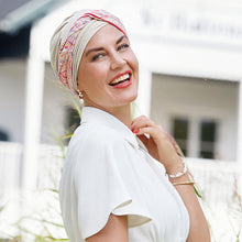 Laden Sie das Bild in den Galerie-Viewer, Shakti Turban mit bedrucktem Stirnband mit sommerlichem Muster