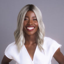 Laden Sie das Bild in den Galerie-Viewer, Clip-In Topper aus hitzebeständiger Faser mit Ansatzfarbe