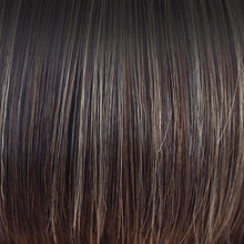 Laden Sie das Bild in den Galerie-Viewer, Clip-In Topper dunkelbraun mit Strähnen