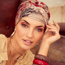 Laden Sie das Bild in den Galerie-Viewer, Sapphire Boho Turban Set Christine Headwear Kopfbedeckung für Damen mit Alopecia und Chemo