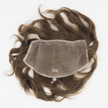 Laden Sie das Bild in den Galerie-Viewer, Toupet, Lacefront, Monomontur, PU Rand, Echthaar, Haarsystem, Haarteil, Herrenhaarteil, Frauenhaarteil, Alopezie, Haarausfall, Haarteil zum kleben, Unsichtbarer Haarersatz, Zweithaar, VolumlengthMax