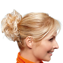 Laden Sie das Bild in den Galerie-Viewer, Haarteil gelocktes Haar mit Haargummi für Dutt und Hochsteckfrisuren