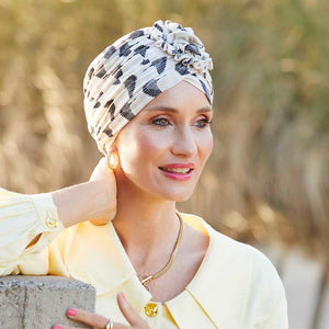 Lotus Turban - gemustert