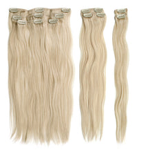 Laden Sie das Bild in den Galerie-Viewer, 7 Strähnen Echthaar Clip-In Extensions
