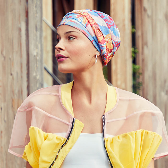 House of Christine Turban Luna. Kopfbedeckung für Frauen mit Alopezie oder Chemotherapie.