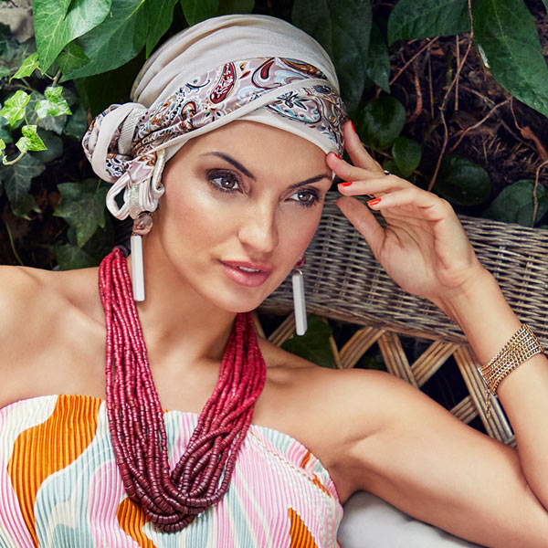 Scarlett Turban für Frauen mit Alopezie oder Chemotherapie und Haarausfall