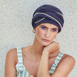Emmy V Turban von Christine Headwear für Frauen mit Chemo oder Alopezie
