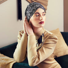 Laden Sie das Bild in den Galerie-Viewer, Sapphire Boho Turban Set Christine Headwear Kopfbedeckung für Damen mit Alopecia und Chemo
