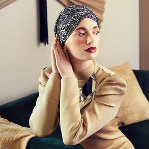 Sapphire Boho Turban Set Christine Headwear Kopfbedeckung für Damen mit Alopecia und Chemo