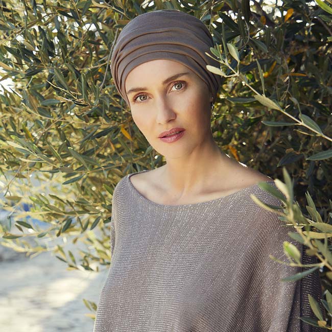 Turban von House of Christine für Frauen mit Alopezie und Chemotherapie