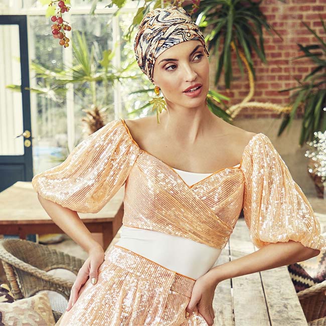 Turban von House of Christine für Frauen mit Haarausfall und Lopezie